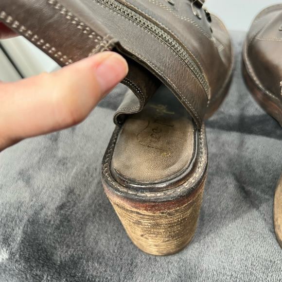 Free People City of Lights Open Toe Booties Lace Up - Picture 5 of 8